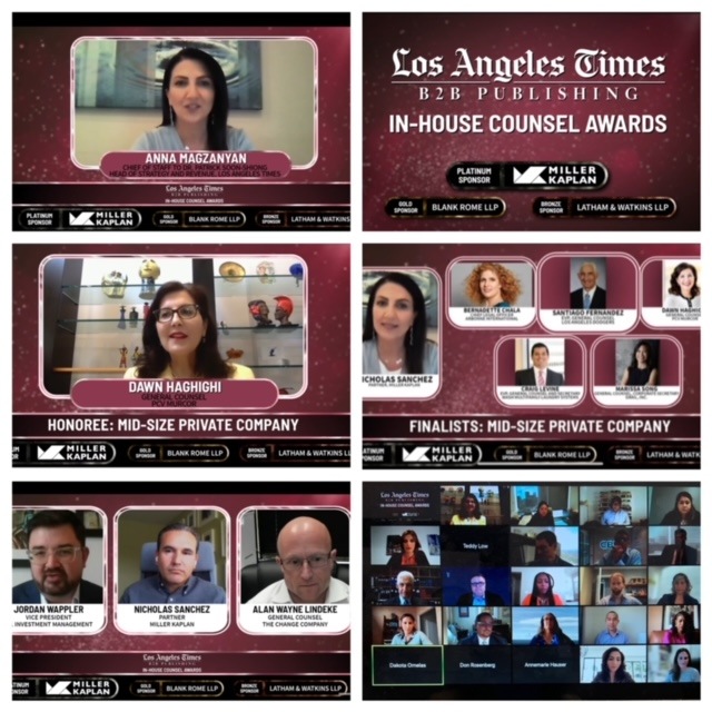 Los Angeles Times - B2B In-House Counsel Awards
