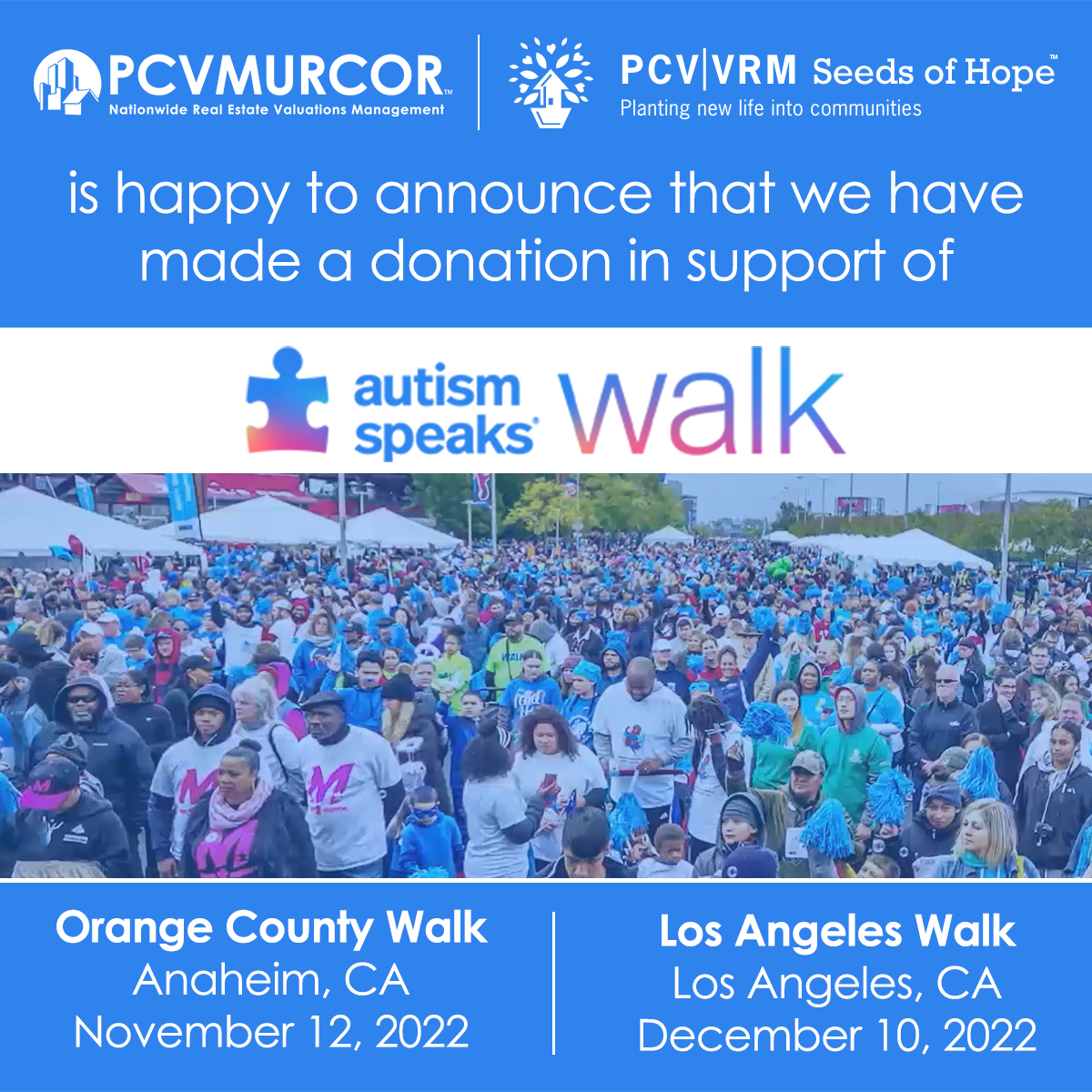 Autism Speaks Walk Post